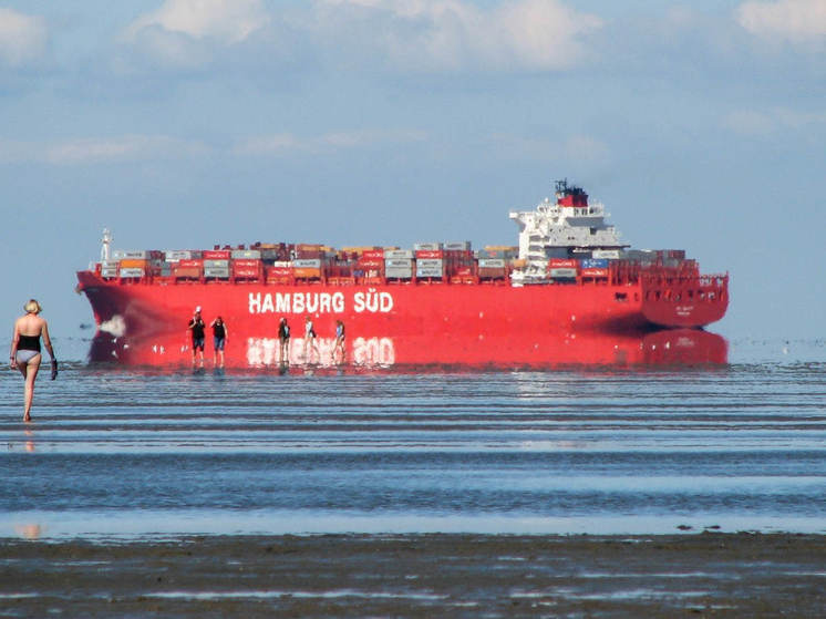 Над морем вблизи Балтийска заметили верхний перевёрнутый мираж