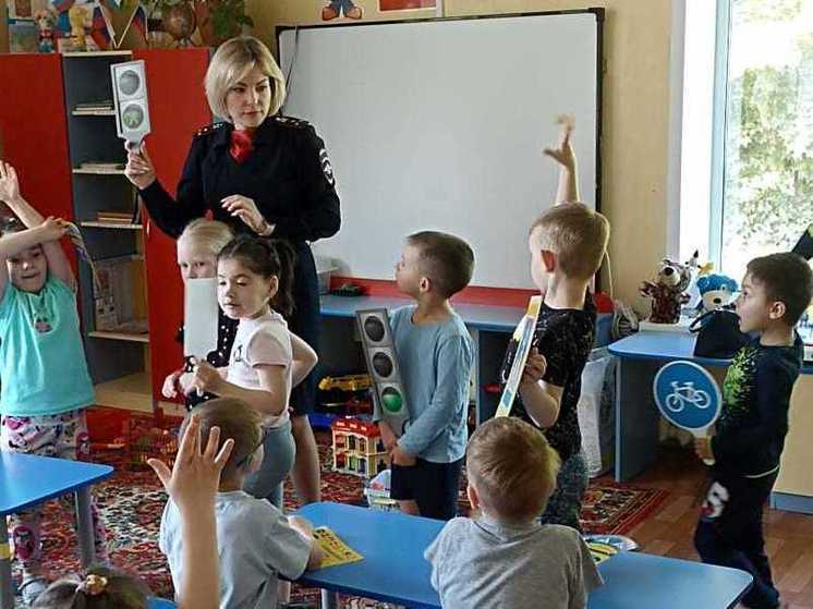 Сотрудники Госавтоинспекции Тульской области провели занятия по ПДД с воспитанниками детских садов