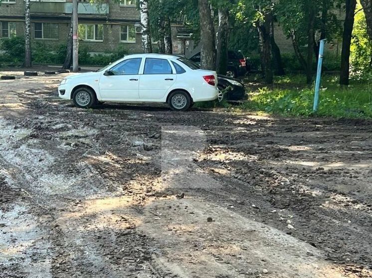 Рязанцы пожаловались на состояние дороги на улице Октябрьской после ремонта теплотрассы