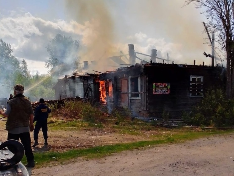 Появилось видео смертельного пожара в Карелии
