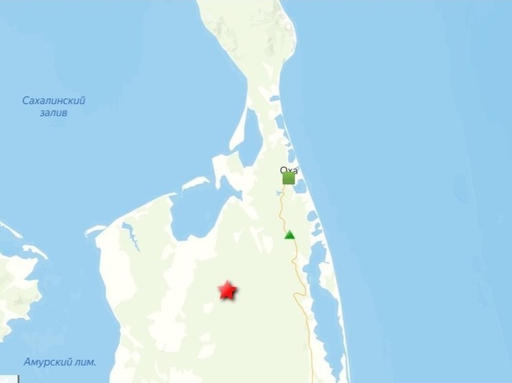 Землетрясение магнитудой 4,6 произошло на севере Сахалина