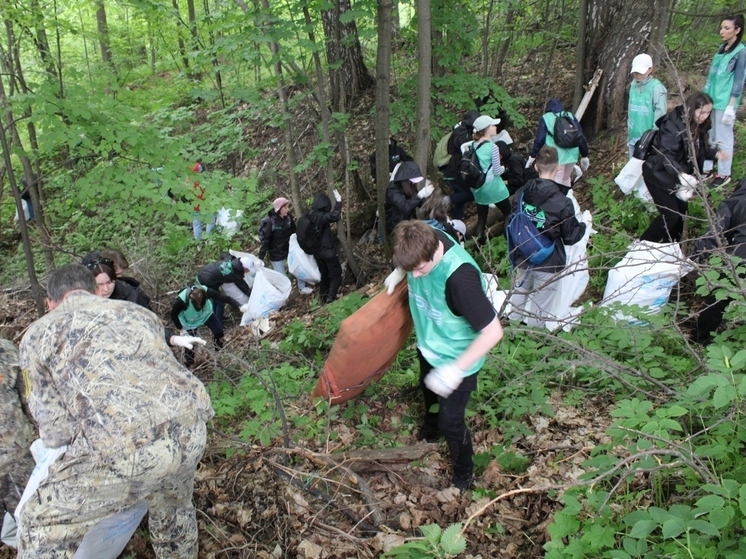 Волонтеры Чувашии убрали мусор в природном заказнике