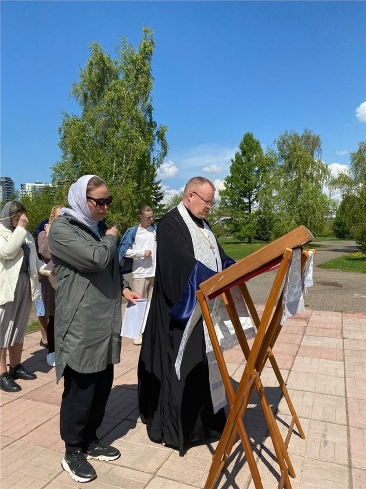 Жителей Красноярска пригласили на молебны о строящемся храме на Стрелке