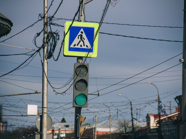 В центре Рязани образовалась пробка из-за отключения светофора