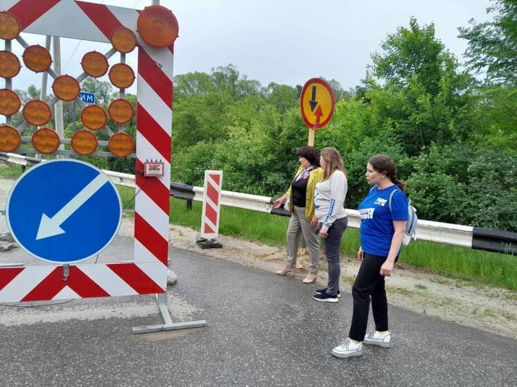 Пензенские активисты проверили ход ремонта моста через реку Илим