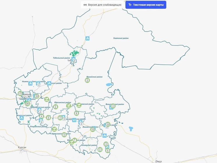 Инвесторы в Тюмени могут выбрать себе подходящую площадку на карте