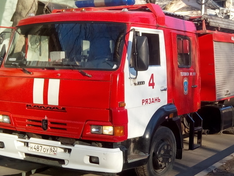 На пожаре в селе Перекаль под Рязанью пострадала 46-летняя женщина