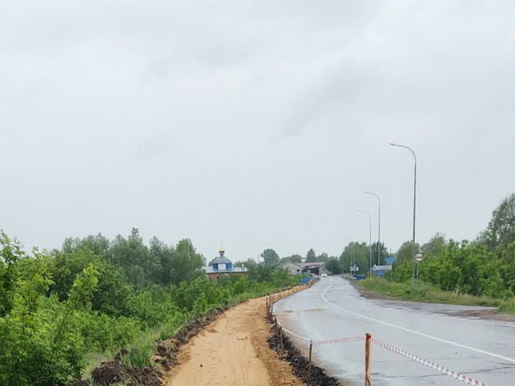 Между двумя населенными пунктами Батыревского округа Чувашии строится тротуар