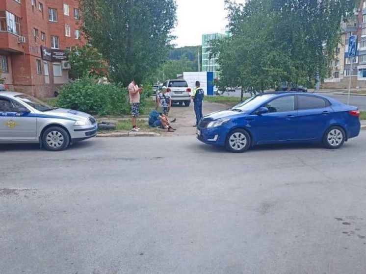 В Уфе велосипедист попал под колеса иномарки