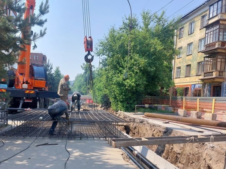 На улице Чаплыгина в Новосибирске началась реконструкция тепломагистрали