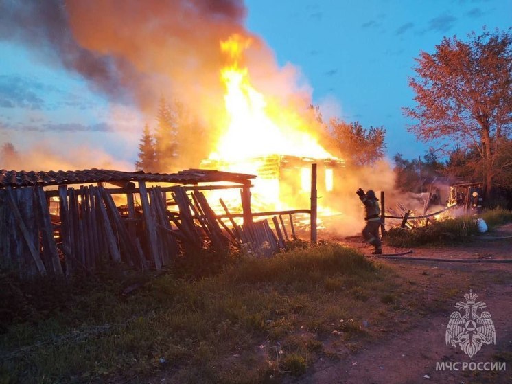 На пожаре в Старорусском районе сгорел жилой дом
