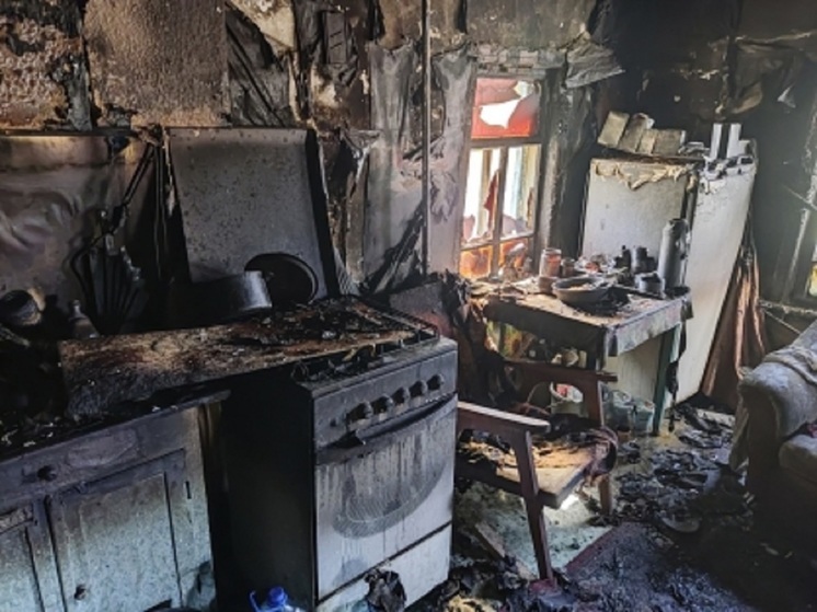 Тело мужчины найдено на пожаре в городе Макушино