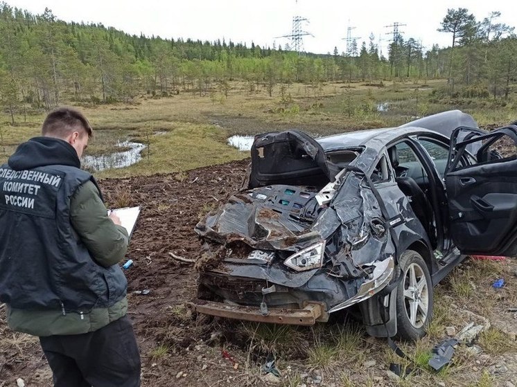 В ДТП в Кандалакшском районе погибла женщина и пострадали дети