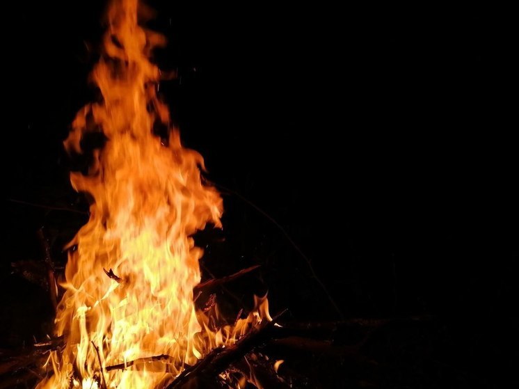 В Тульской области загорелись сараи