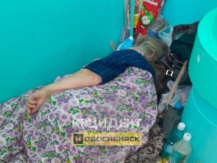 В Новосибирске в подъезде жилого дома поселилась женщина с деменцией