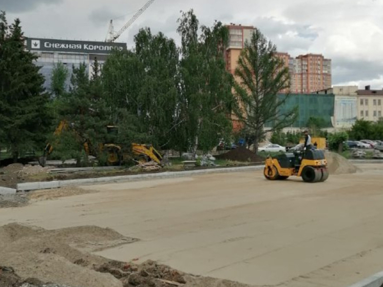 В омском сквере имени Казанника оборудуют площадку для отдыха