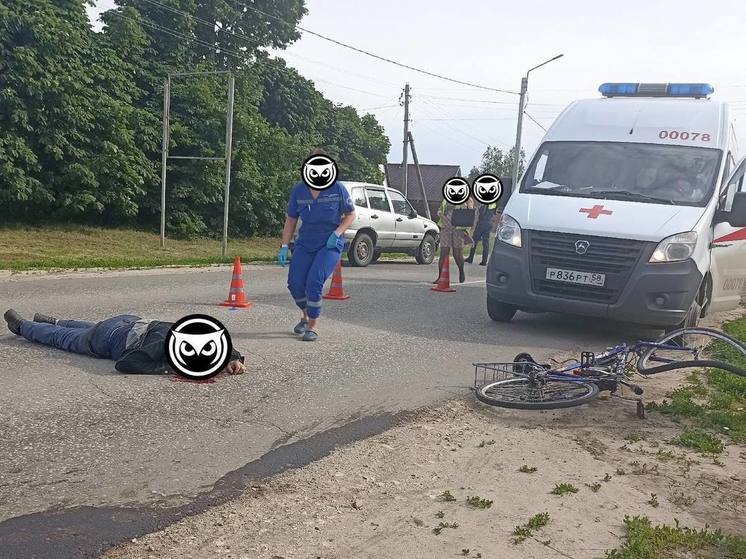 Лужа крови вокруг головы: В Пензенской области велосипедист врезался в Ниву
