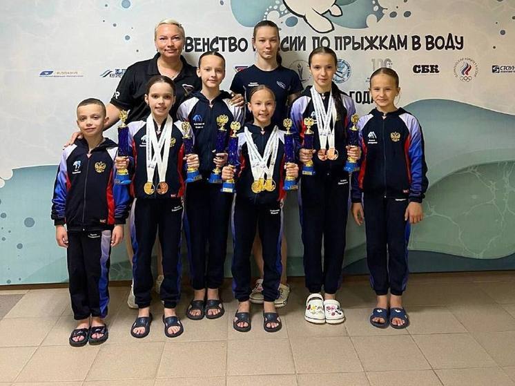 Ставропольские прыгуньи в воду завоевали 4 золотые и 2 бронзовые медали на первенстве России