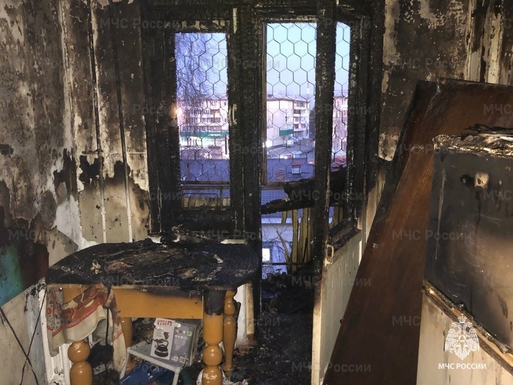 В Ангарске из-за курения сгорела квартира