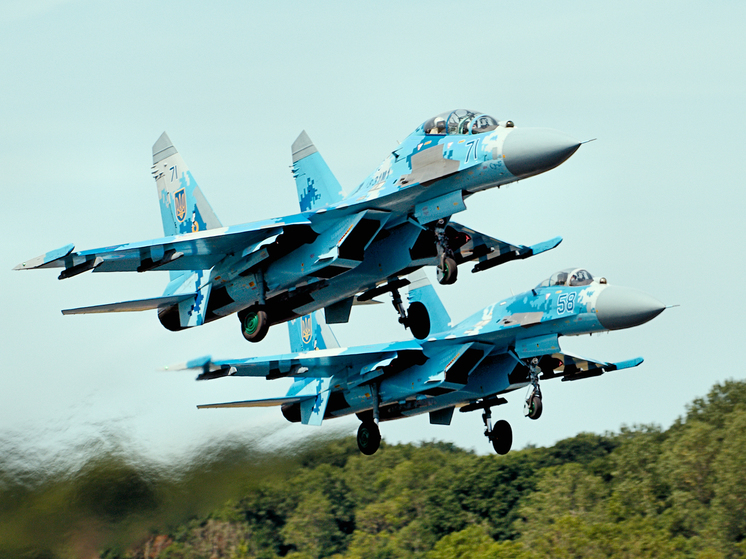 МО РФ: в районе Краматорска и Красноармейска сбили два украинских Су-27