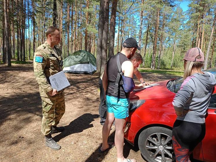 Очередных нарушителей с палатками выгнали из заказника «Гряда Вярямянселькя»