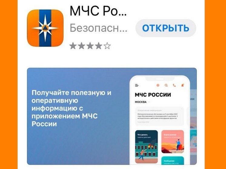 Жителям Воронежской области предложили скачать в телефоны актуальное приложение от МЧС