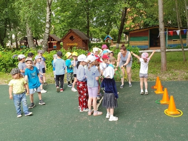 На новой спортплощадке в Серпухове провели праздник для детей