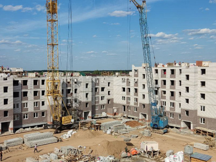 В Котласе строят два новых дома