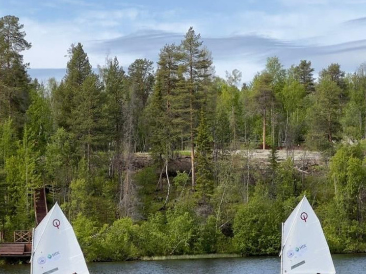 На Верхнетуломском водохранилище прошли детские занятия по парусному спорту