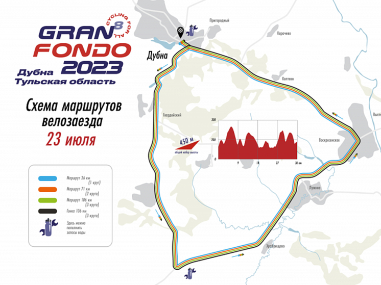 Тульская область примет этап серии велозаездов Gran Fondo