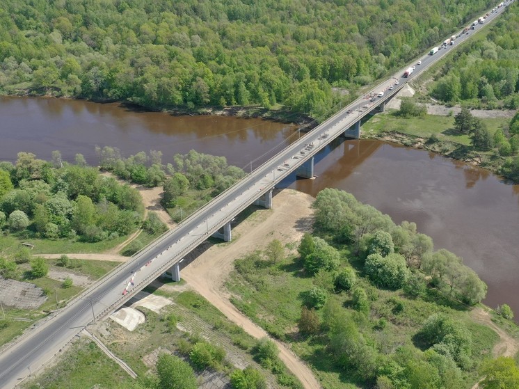 На мосту через Клязьму на трассе М-7 под Владимиром завершены работы
