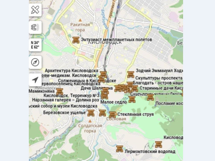 Карта ягодное ставропольский