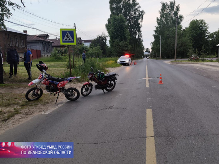В Ивановской области 19 июня произошли два ДТП с подростками на мототехнике