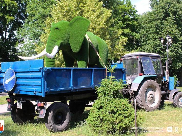 В детском парке Советска теперь “живет” слон