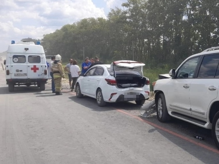 В Курской области столкнулись четыре машины