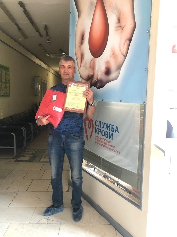 Донор из Петрозаводска сдал кровь более 120 раз
