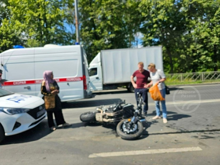 В ДТП на Куйбышевском шоссе в Рязани пострадал 42-летний мотоциклист