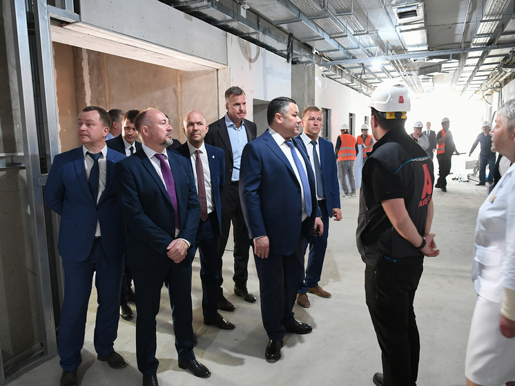 Губернатор Тверской области поручил повысить темпы строительства поликлиники Старицкой ЦРБ