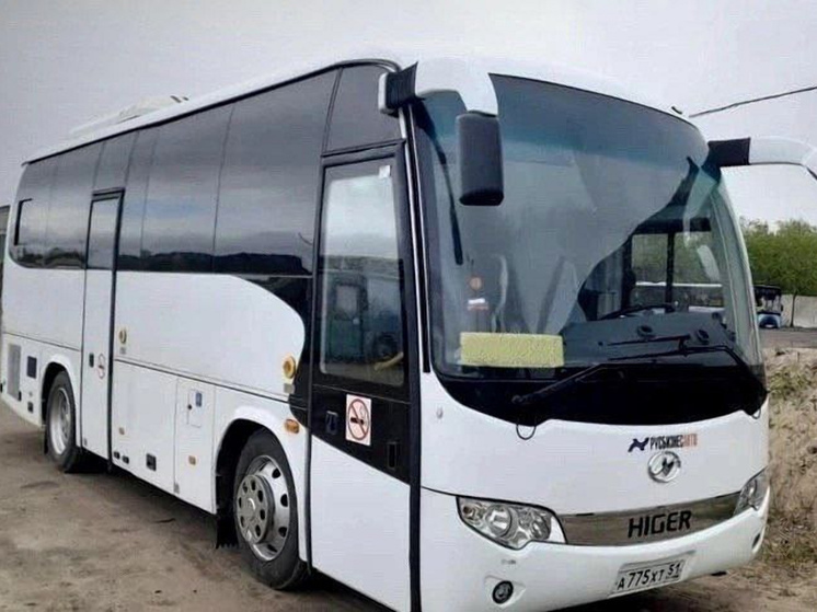 На маршруте «Мурманск – Верхнетуломский» работает новый автобус