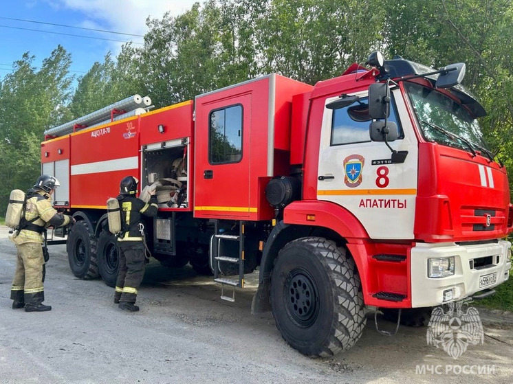 В Апатитах прошли пожарно-тактические учения