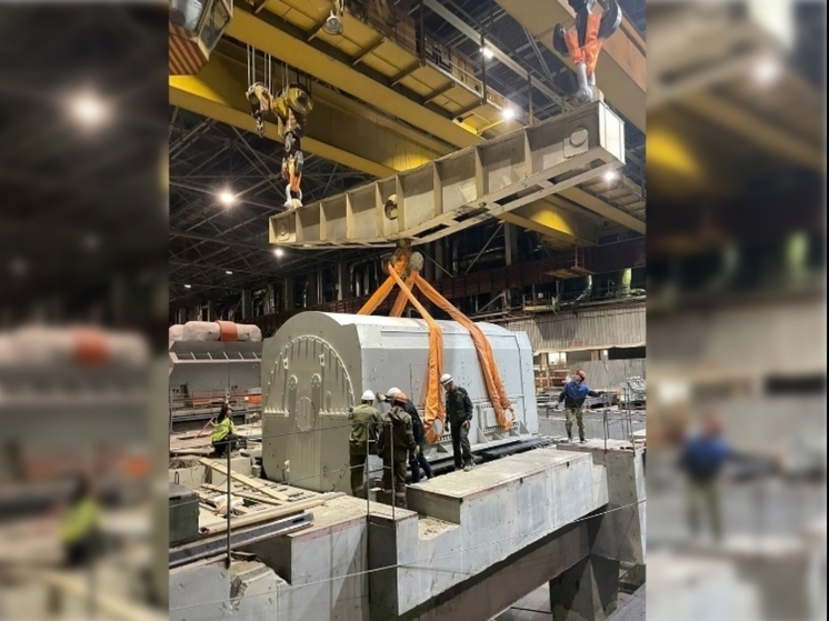 На ижевской ТЭЦ-2 начался монтаж турбогенератора