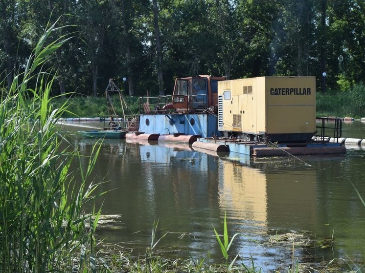 В белгородском Красногвардейском районе начали очищать водные объекты