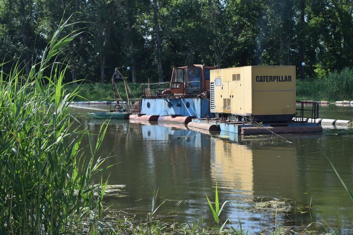 В белгородском Красногвардейском районе начали очищать водные объекты