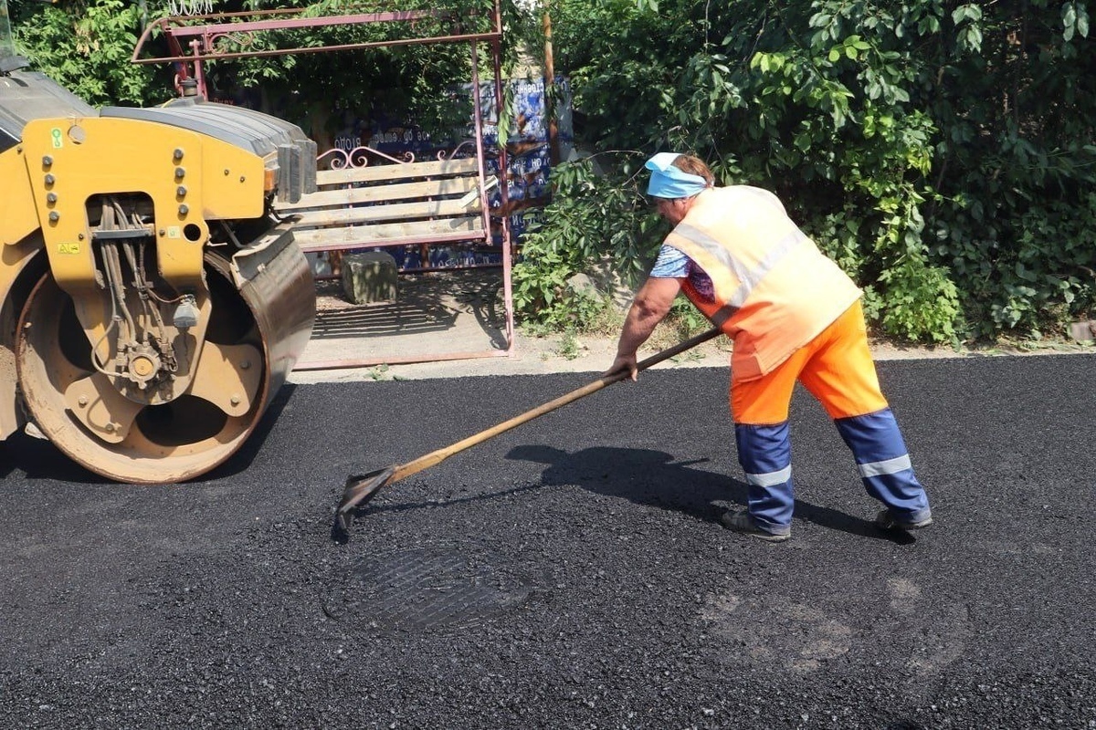 В Курске 22 июня провели ремонтные работы на улице Марата