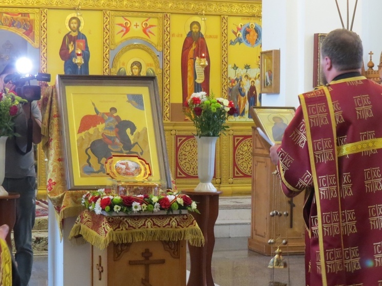 В Туву доставлена святыня - мощи великомученика Георгия Победоносца
