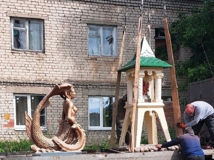 Костромские фишки: центральный парк в Нерехте пополнился фигурами героев сказок Пушкина