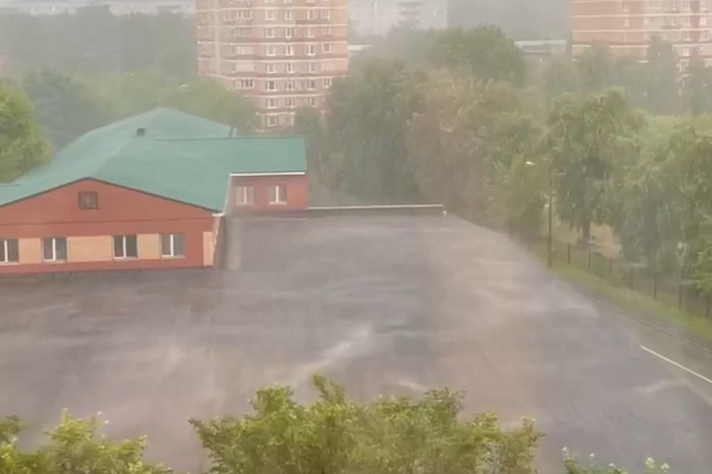 Наводнение произошло в Люберцах после дождя