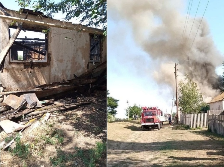 Жительница Астраханской области спасла из горящего дома пятерых детей
