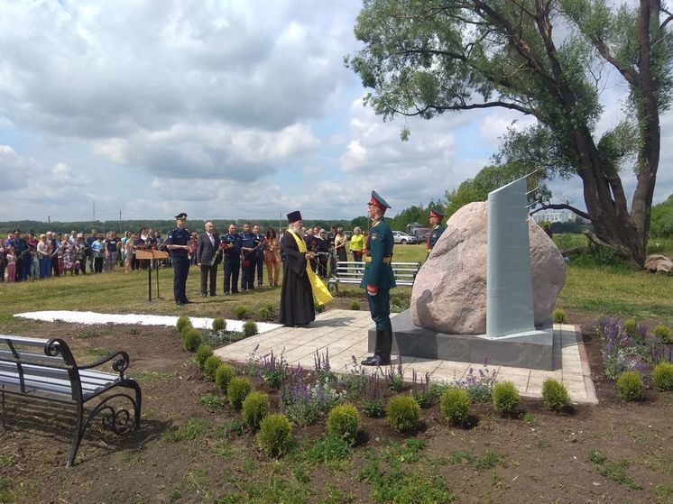 На месте падения Ил-76 в Рязани открыли памятный мемориал