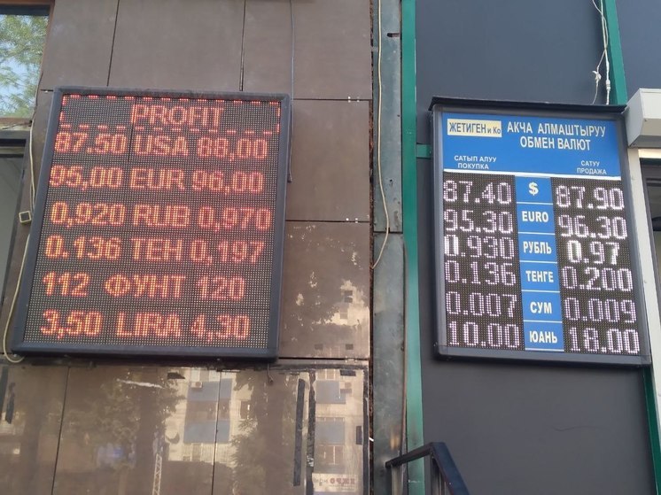 Кыргызские обменки уронили рубль